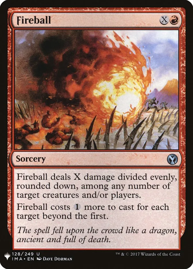 2020 The List Fireball uncommon #IMA-128 uncommon card image