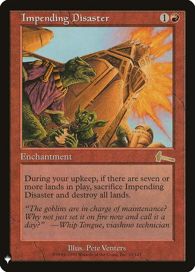 2020 The List Impending Disaster #ULG-82 rare card image