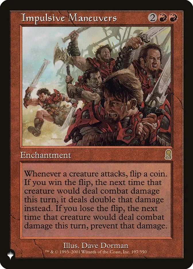 2020 The List Impulsive Maneuvers #ODY-197 rare card image