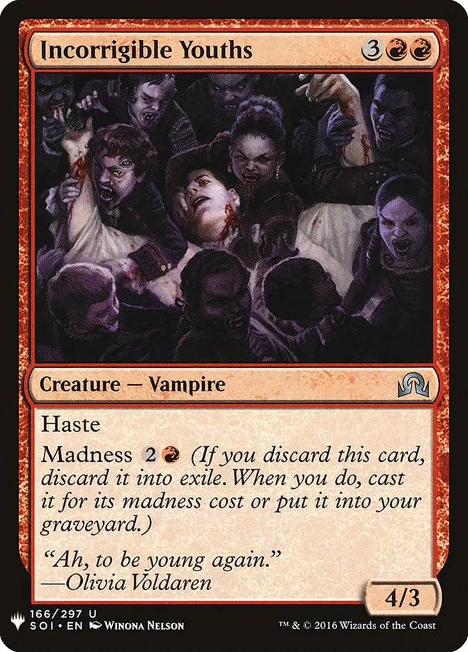 2020 The List Incorrigible Youths #SOI-166 uncommon card image