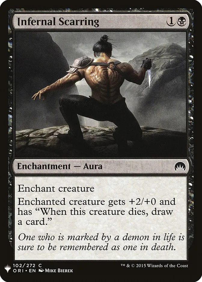 2020 The List Infernal Scarring #ORI-102 common card image
