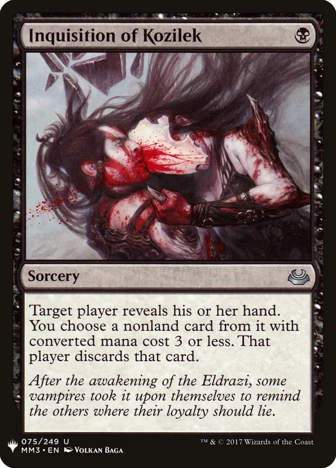 2020 The List Inquisition of Kozilek #MM3-75 uncommon card image