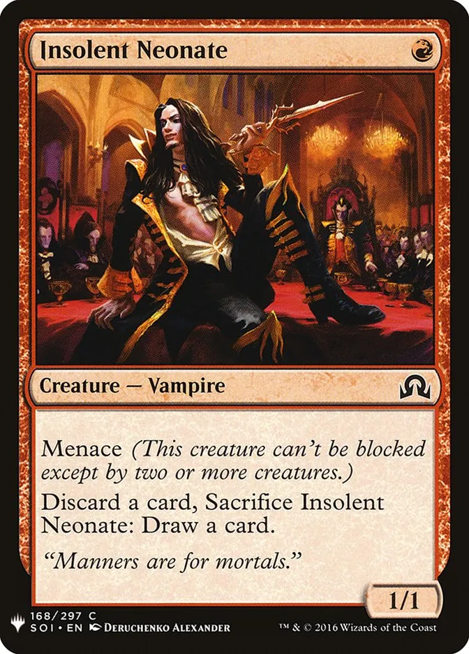 2020 The List Insolent Neonate #SOI-168 common card image