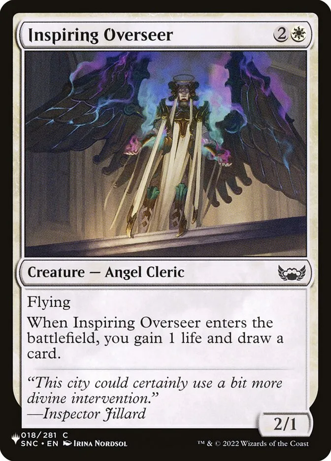 2020 The List Inspiring Overseer #SNC-18 common card image