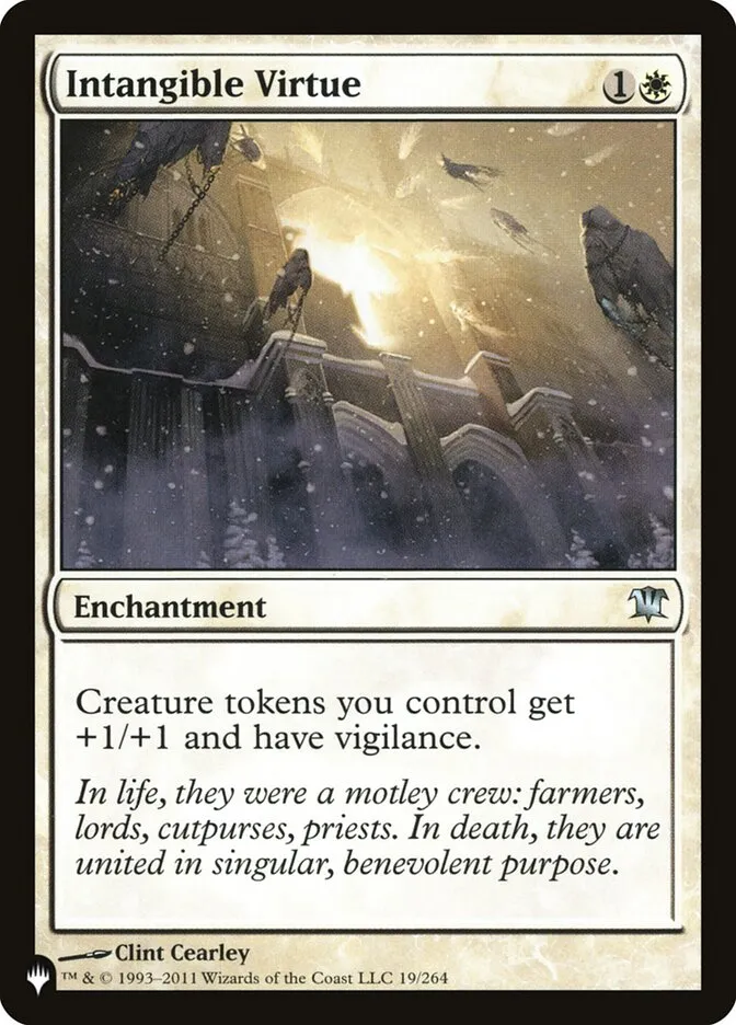 2020 The List Intangible Virtue #ISD-19 uncommon card image