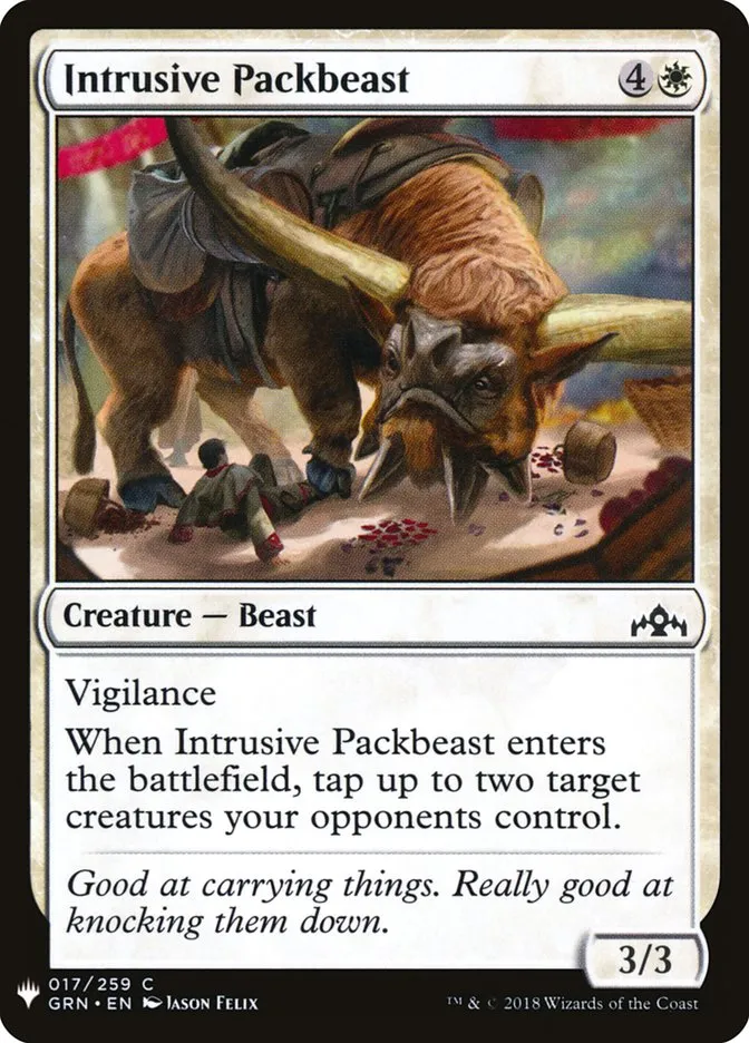 2020 The List Intrusive Packbeast #GRN-17 common card image