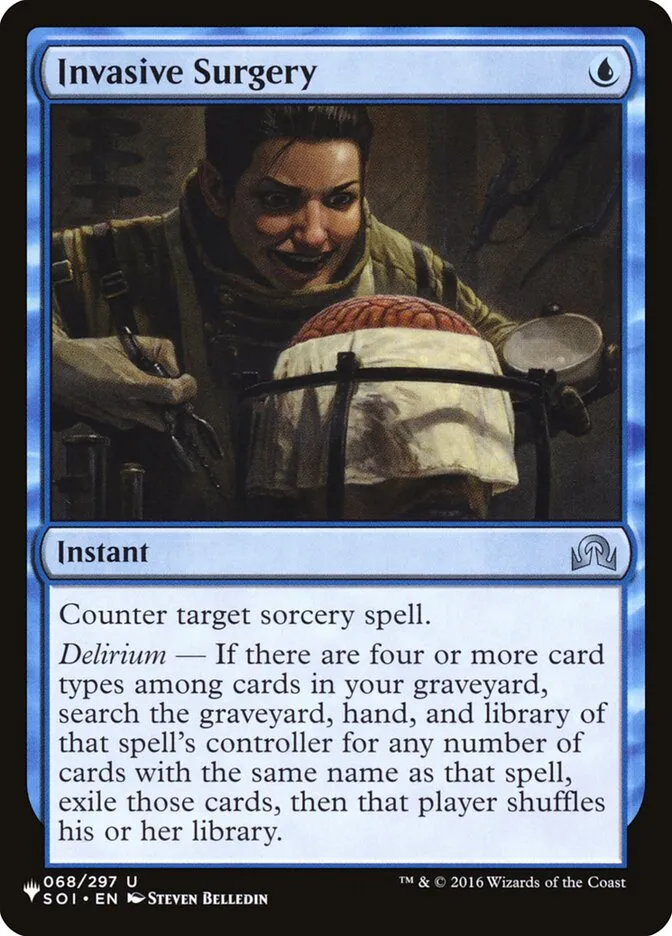 2020 The List Invasive Surgery #SOI-68 uncommon card image
