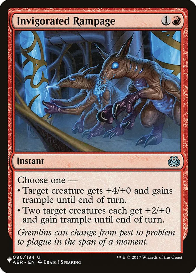 2020 The List Invigorated Rampage #AER-86 uncommon card image