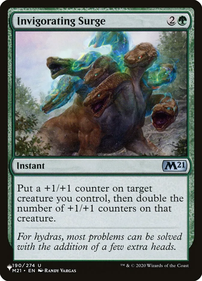 2020 The List Invigorating Surge #M21-190 uncommon card image