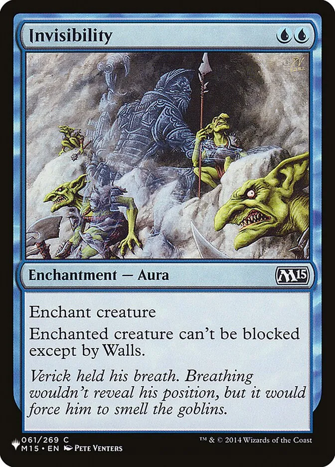 2020 The List Invisibility common #M15-61 common card image