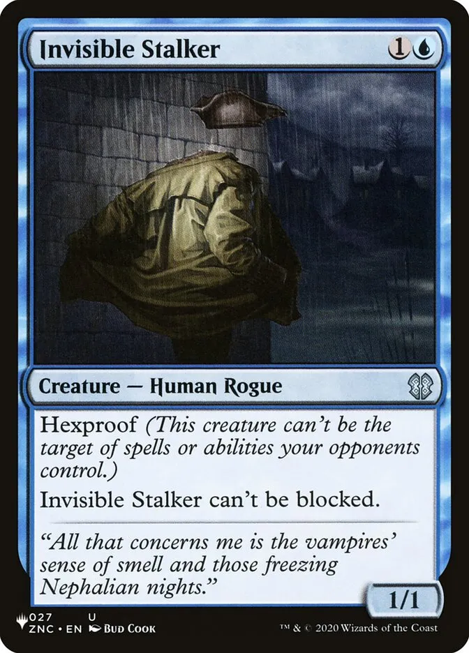 2020 The List Invisible Stalker #ZNC-27 uncommon card image