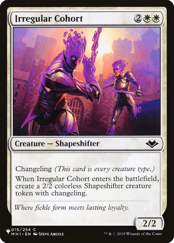 2020 The List Irregular Cohort common #MH1-15 common card image