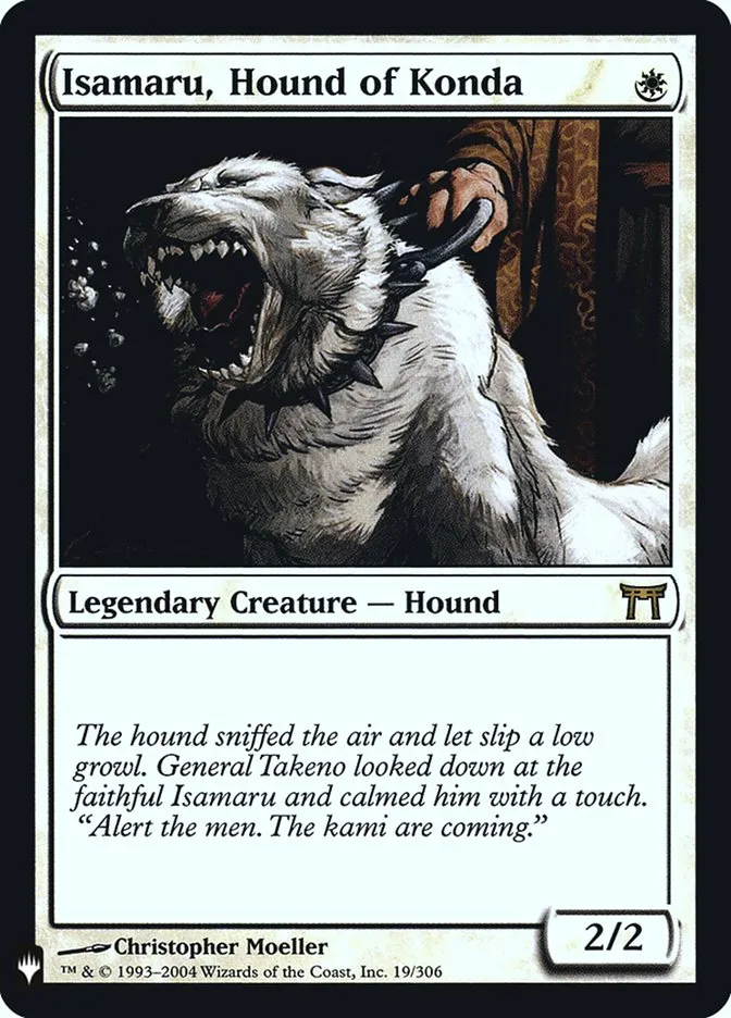 2020 The List Isamaru, Hound of Konda #CHK-19 rare card image