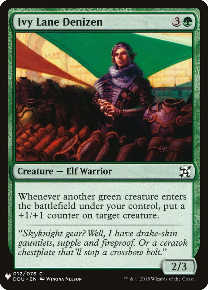 2020 The List Ivy Lane Denizen #DDU-12 common card image