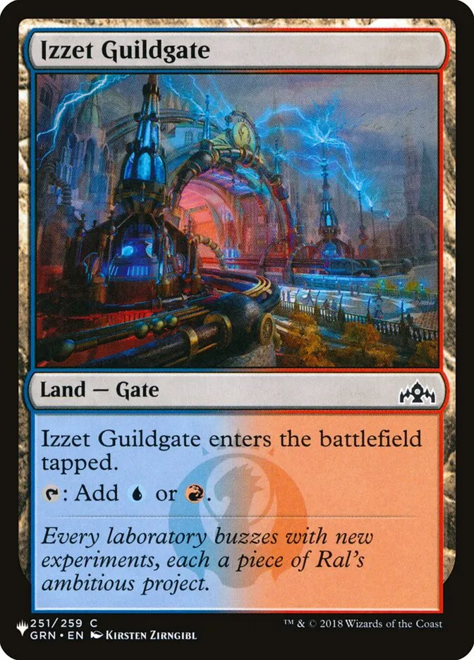 2020 The List Izzet Guildgate common #GRN-251 common card image