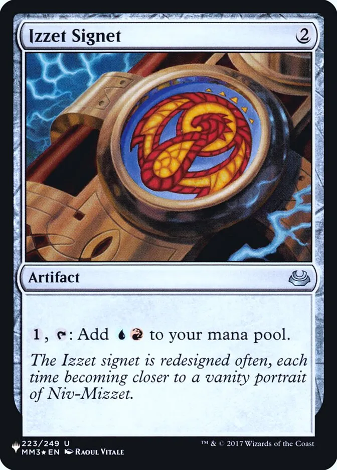 2020 The List Izzet Signet #MM3-223 uncommon card image