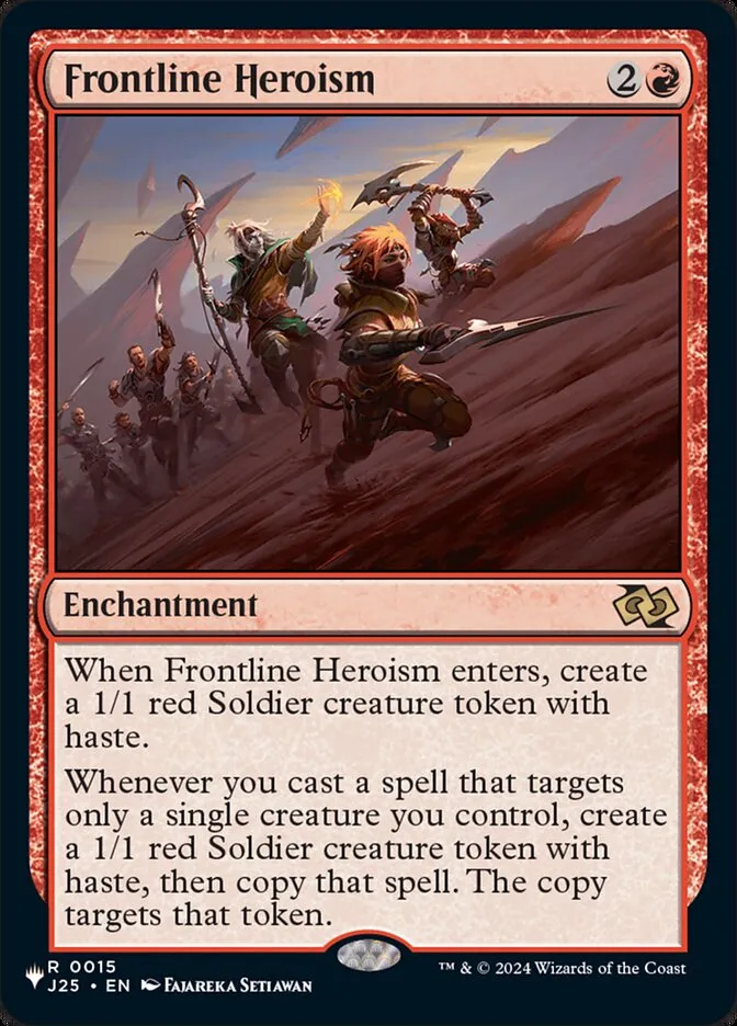 2020 The List Frontline Heroism #J25-15 rare card image