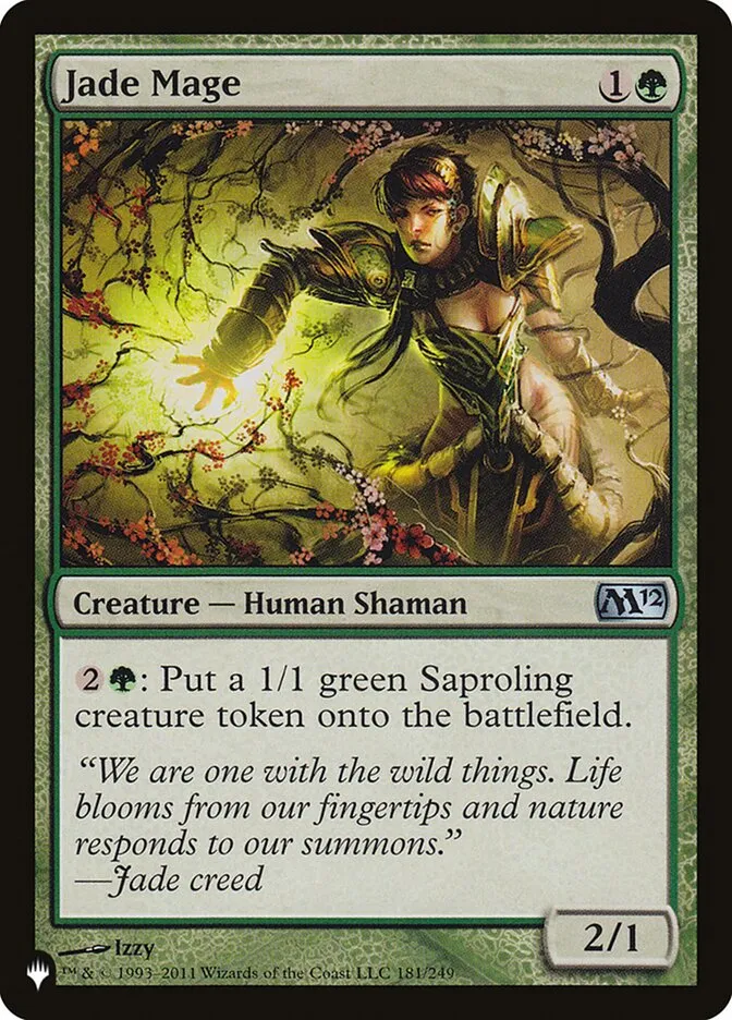 2020 The List Jade Mage #M12-181 uncommon card image