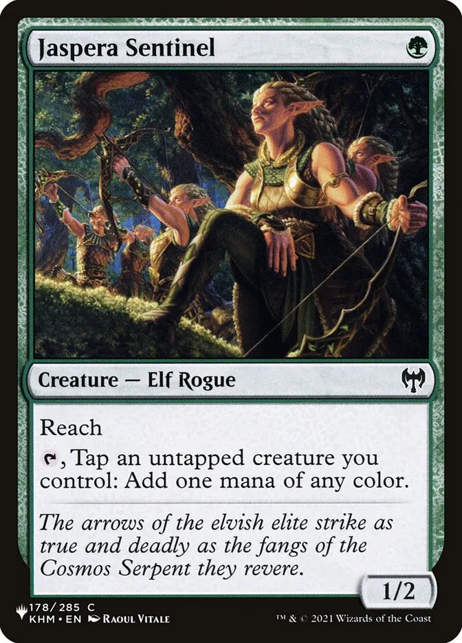 2020 The List Jaspera Sentinel #KHM-178 common card image