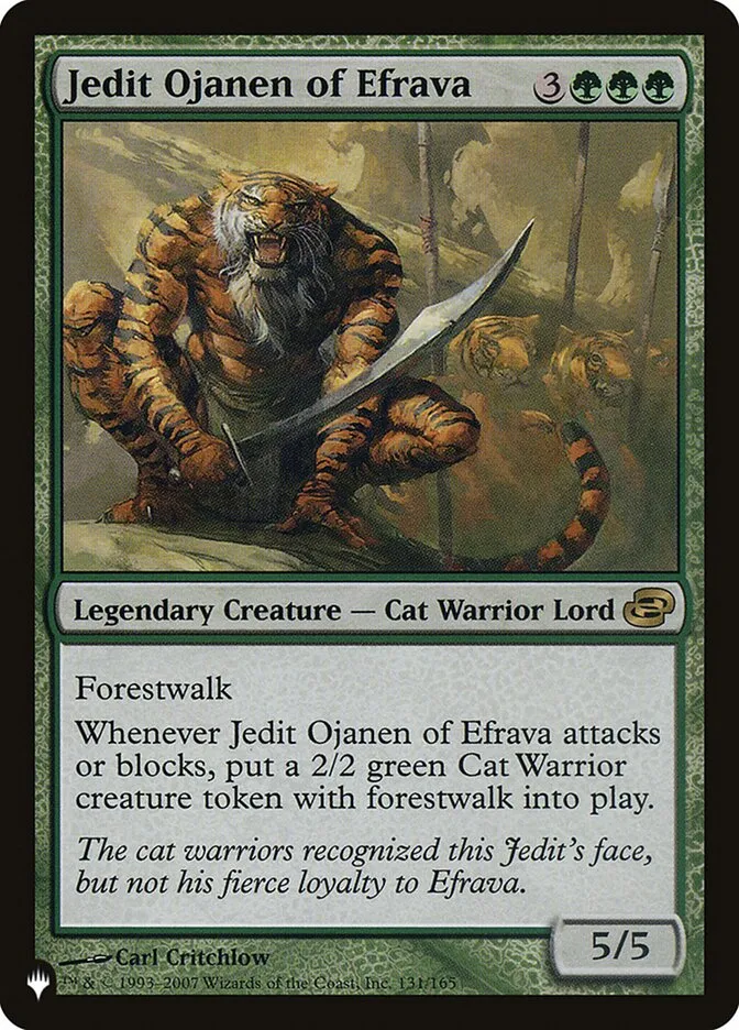 2020 The List Jedit Ojanen of Efrava #PLC-131 rare card image