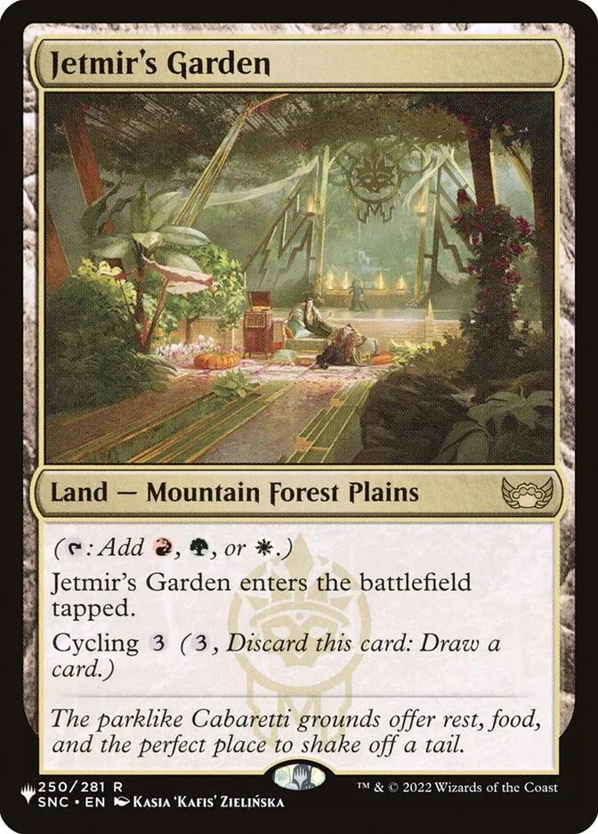 2020 The List Jetmir's Garden #SNC-250 rare card image