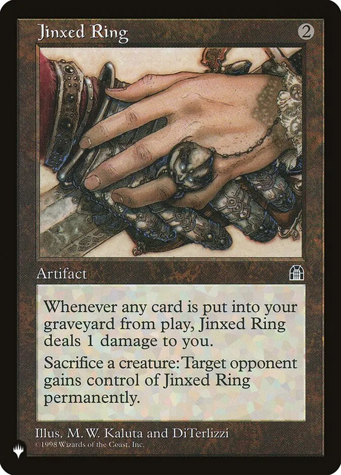 2020 The List Jinxed Ring #STH-137 rare card image