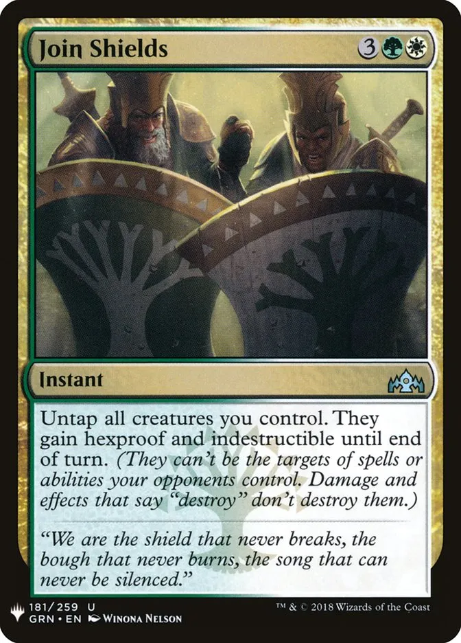 2020 The List Join Shields uncommon #GRN-181 uncommon card image