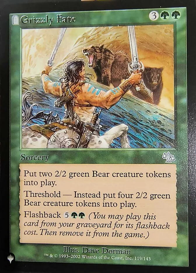 2020 The List Grizzly Fate #JUD-119† uncommon card image
