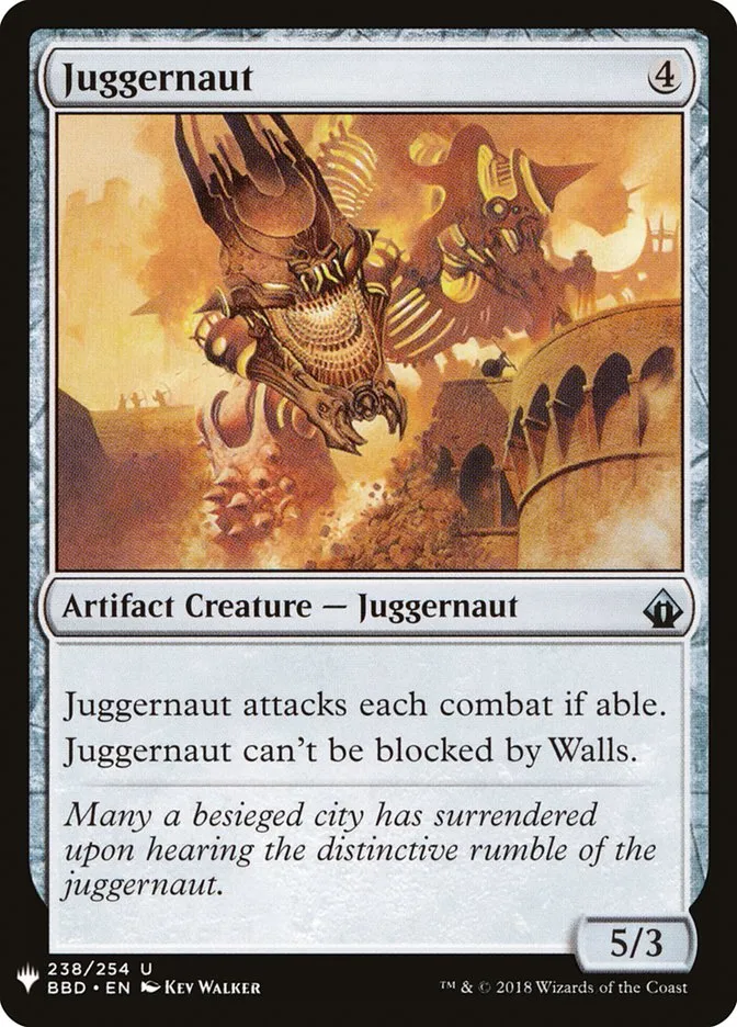 2020 The List Juggernaut uncommon #BBD-238 uncommon card image