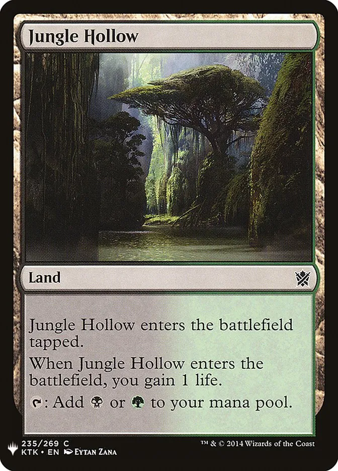 2020 The List Jungle Hollow #KTK-235 common card image