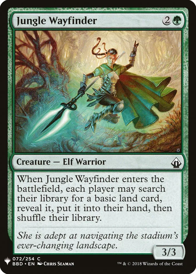 2020 The List Jungle Wayfinder #BBD-72 common card image