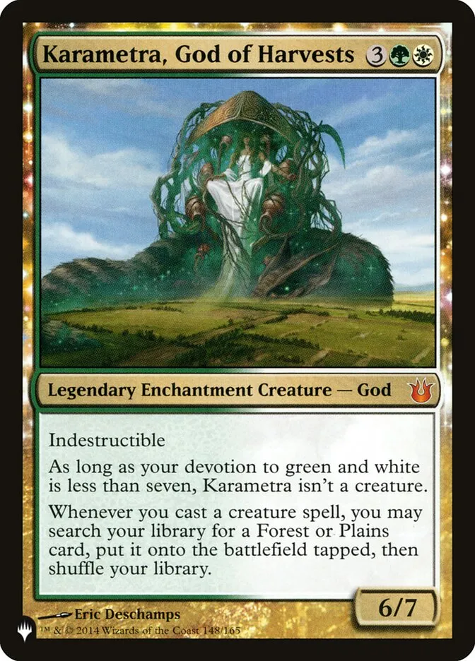2020 The List Karametra, God of Harvests #BNG-148 mythic card image