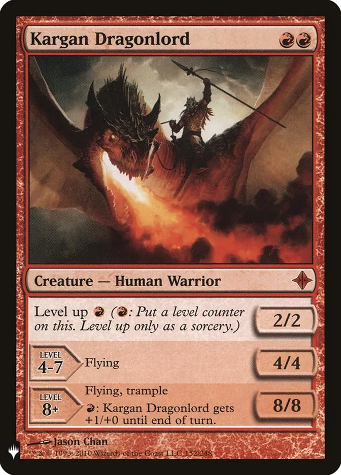 2020 The List Kargan Dragonlord #ROE-152 mythic card image