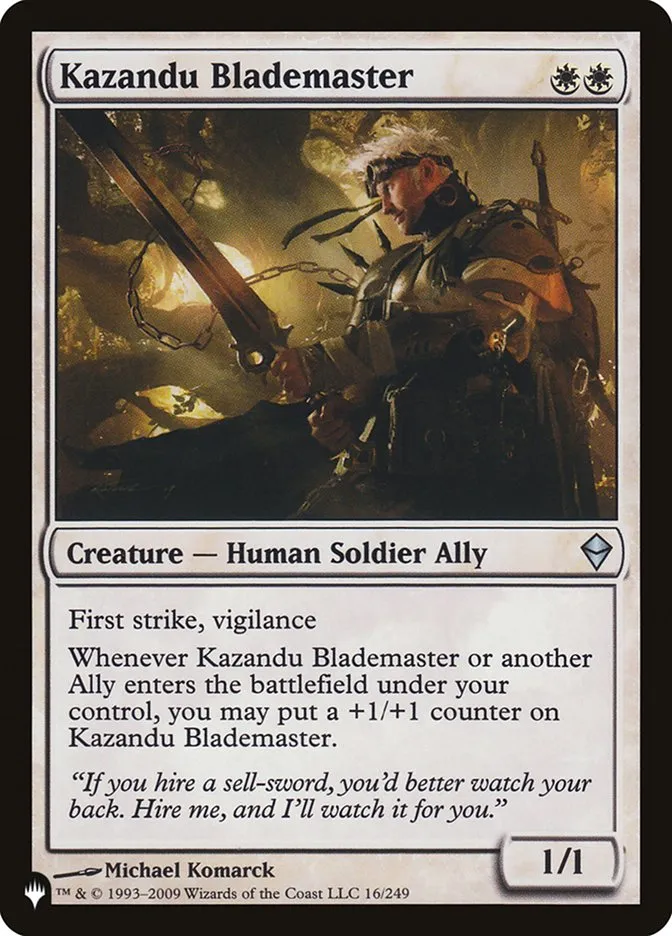 2020 The List Kazandu Blademaster #ZEN-16 uncommon card image
