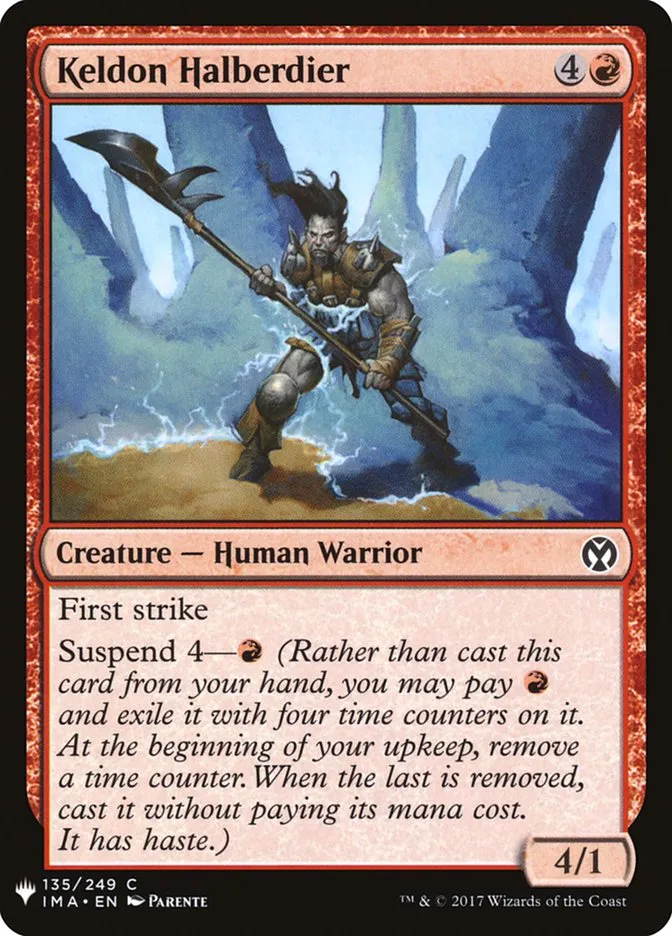 2020 The List Keldon Halberdier common #IMA-135 common card image