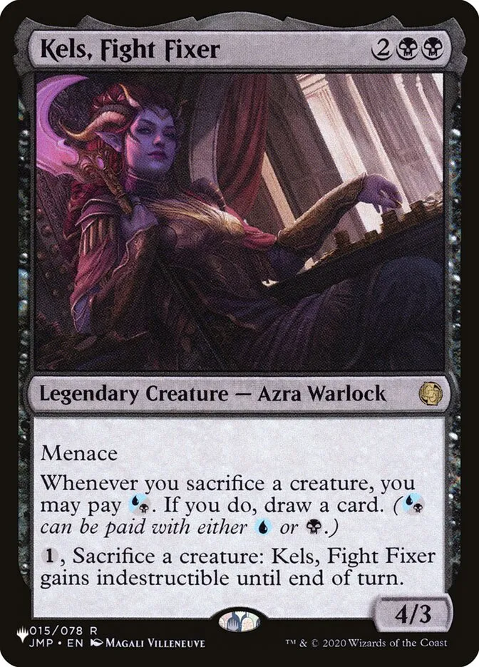 2020 The List Kels, Fight Fixer #JMP-15 rare card image