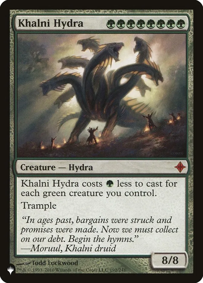 2020 The List Khalni Hydra #ROE-192 mythic card image