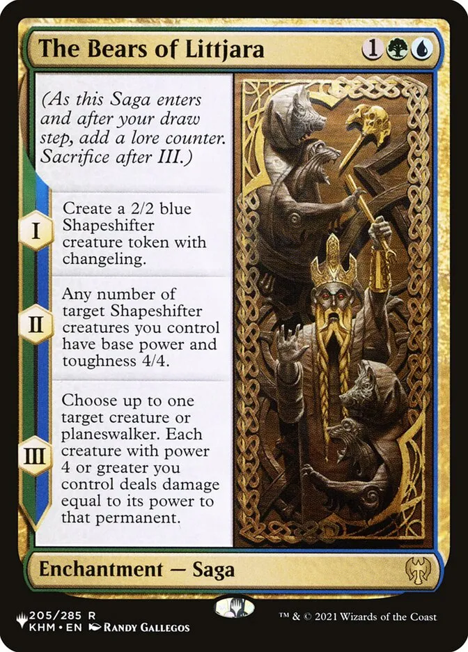 2020 The List The Bears of Littjara #KHM-205 rare card image