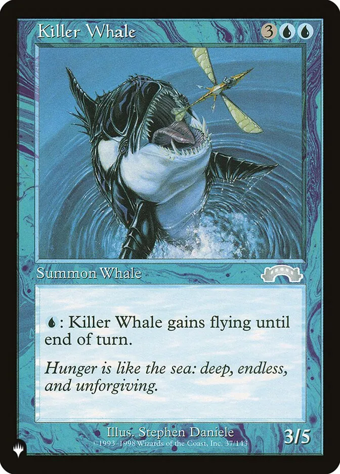 2020 The List Killer Whale #EXO-37 uncommon card image