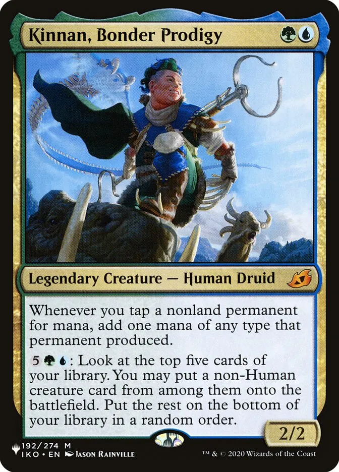 2020 The List Kinnan, Bonder Prodigy #IKO-192 mythic card image