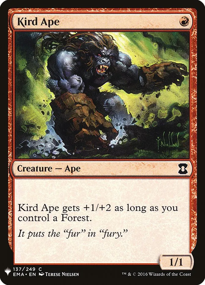 2020 The List Kird Ape #EMA-137 common card image