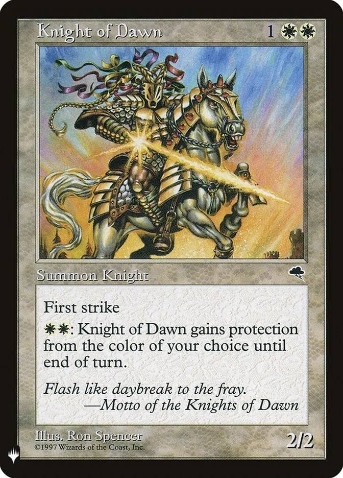 2020 The List Knight of Dawn #TMP-26 uncommon card image