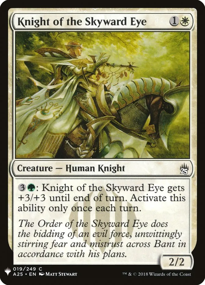 2020 The List Knight of the Skyward Eye #A25-19 common card image