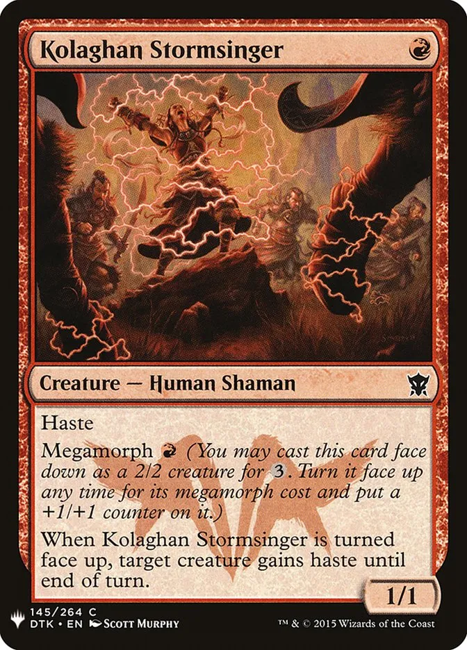 2020 The List Kolaghan Stormsinger common #DTK-145 common card image