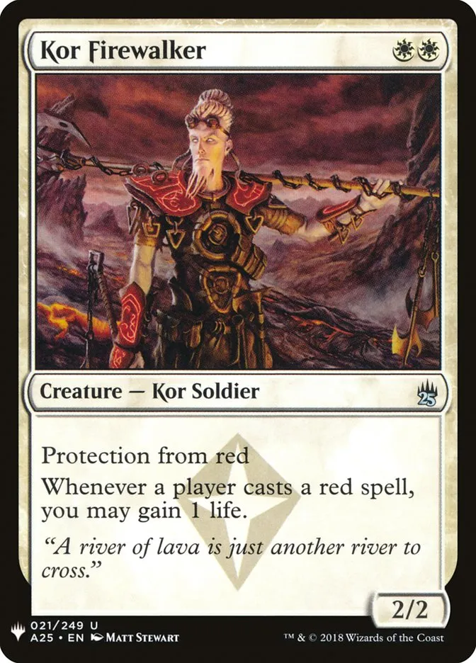 2020 The List Kor Firewalker uncommon #A25-21 uncommon card image