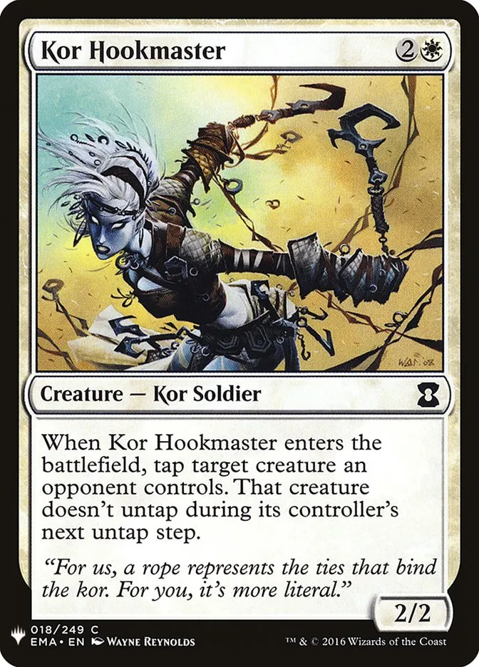 2020 The List Kor Hookmaster common #EMA-18 common card image