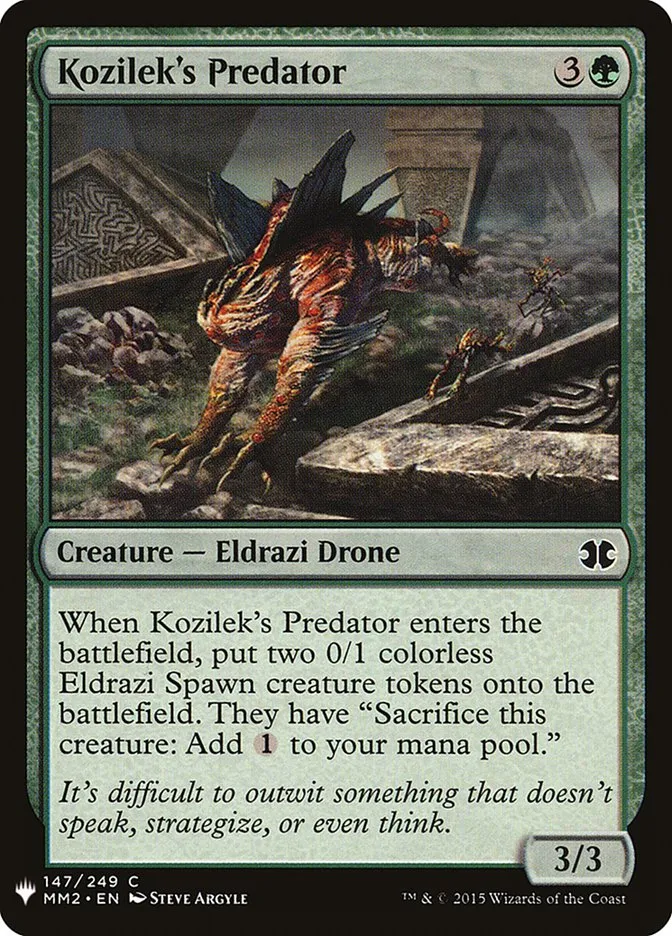 2020 The List Kozilek's Predator #MM2-147 common card image