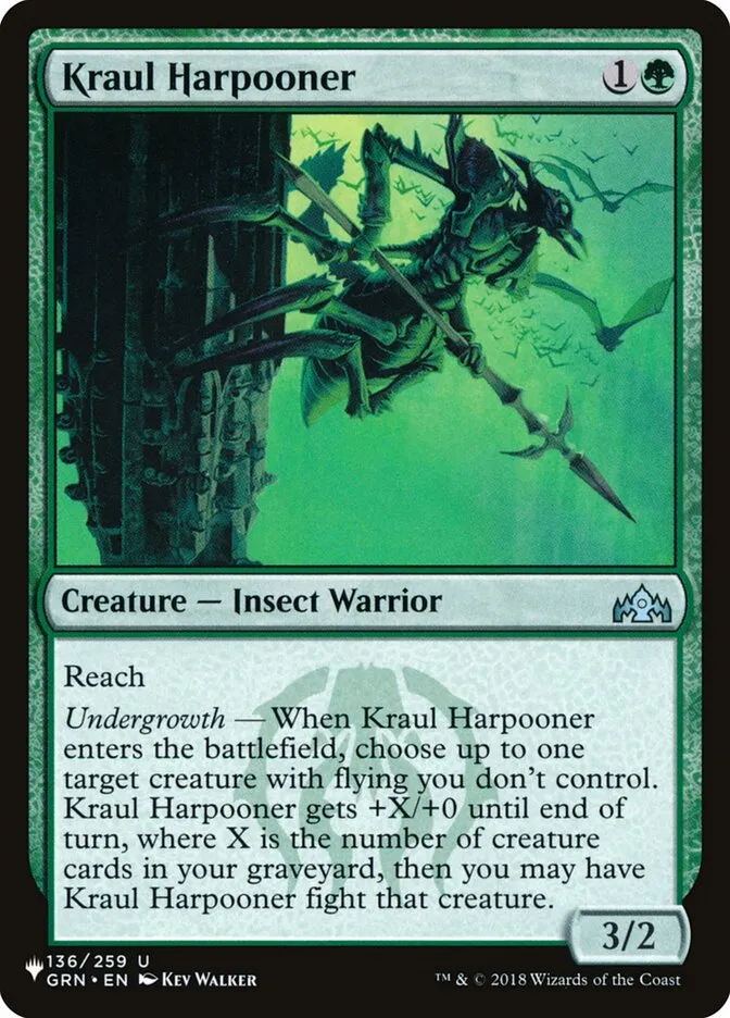 2020 The List Kraul Harpooner #GRN-136 uncommon card image