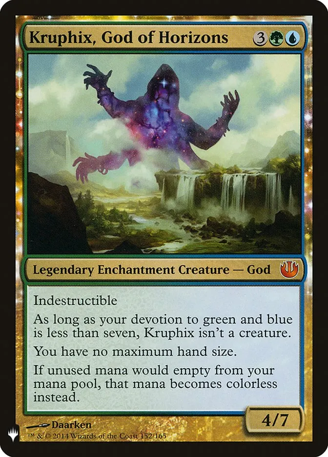 2020 The List Kruphix, God of Horizons #JOU-152 mythic card image