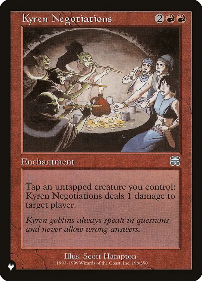 2020 The List Kyren Negotiations #MMQ-198 uncommon card image